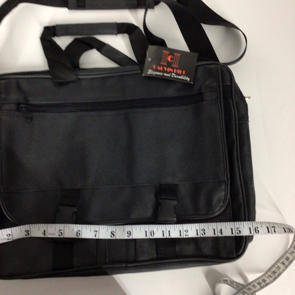 Calvin Hill Elegance and Durability black shoulder bag , multi compartments.NWT - Picture 3 of 12